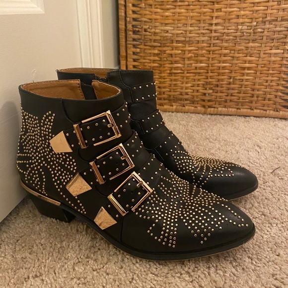 Black and gold booties - Picture 5 of 7